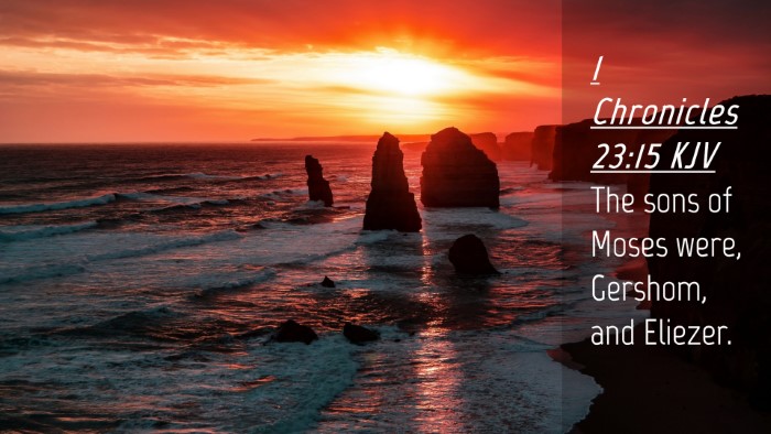 Picture 04 - 1 Chronicles 23:15 KJV Desktop Wallpaper - The sons of Moses were, Gershom, and - Desktop Bible Verse Wallpaper