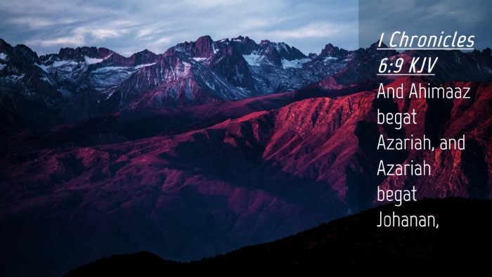 Picture 04 - 1 Chronicles 6:9 KJV Desktop Wallpaper - And Ahimaaz begat Azariah, and Azariah begat - Desktop Bible Verse Wallpaper