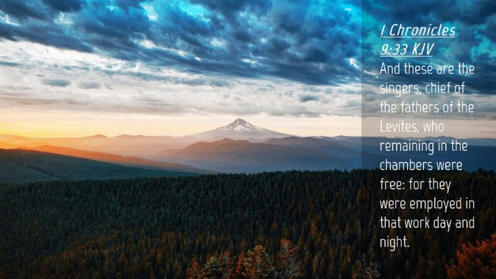 Picture 04 - 1 Chronicles 9:33 KJV Desktop Wallpaper - And these are the singers, chief of the fathers - Desktop Bible Verse Wallpaper