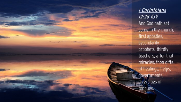 Picture 04 - 1 Corinthians 12:28 KJV Desktop Wallpaper - And God hath set some in the church, first - Desktop Bible Verse Wallpaper