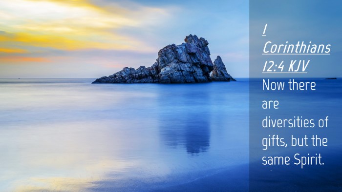 Picture 04 - 1 Corinthians 12:4 KJV Desktop Wallpaper - Now there are diversities of gifts, but the same - Desktop Bible Verse Wallpaper