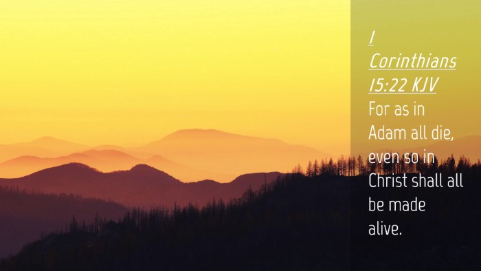 Picture 04 - 1 Corinthians 15:22 KJV Desktop Wallpaper - For as in Adam all die, even so in Christ shall - Desktop Bible Verse Wallpaper