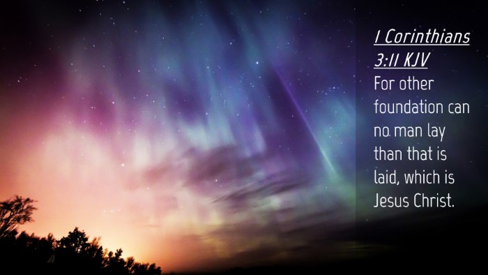 Picture 04 - 1 Corinthians 3:11 KJV Desktop Wallpaper - For other foundation can no man lay than that is - Desktop Bible Verse Wallpaper