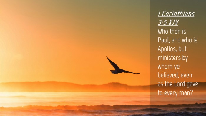 Picture 04 - 1 Corinthians 3:5 KJV Desktop Wallpaper - Who then is Paul, and who is Apollos, but - Desktop Bible Verse Wallpaper
