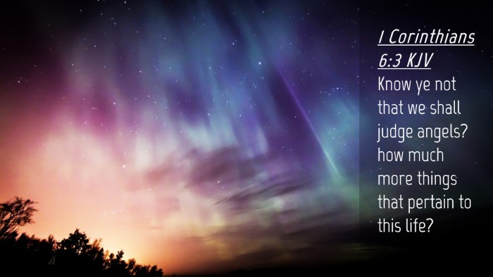 Picture 04 - 1 Corinthians 6:3 KJV Desktop Wallpaper - Know ye not that we shall judge angels? how much - Desktop Bible Verse Wallpaper