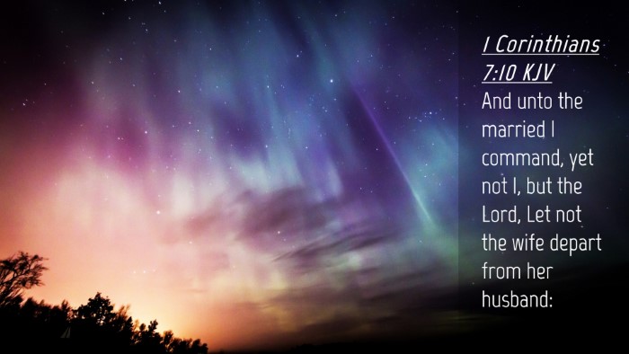 Picture 04 - 1 Corinthians 7:10 KJV Desktop Wallpaper - And unto the married I command, yet not I, but - Desktop Bible Verse Wallpaper