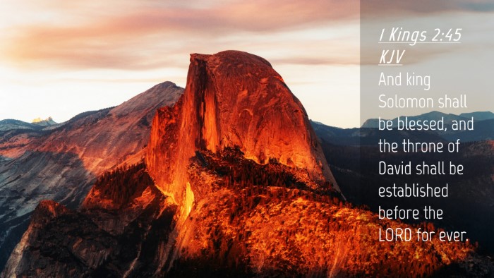 Picture 04 - 1 Kings 2:45 KJV Desktop Wallpaper - And king Solomon shall be blessed, and the throne - Desktop Bible Verse Wallpaper