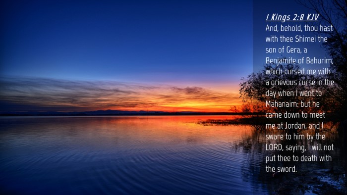 Picture 04 - 1 Kings 2:8 KJV Desktop Wallpaper - And, behold, thou hast with thee Shimei the son - Desktop Bible Verse Wallpaper