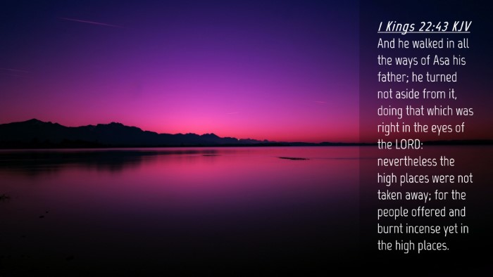 Picture 04 - 1 Kings 22:43 KJV Desktop Wallpaper - And he walked in all the ways of Asa his father; - Desktop Bible Verse Wallpaper