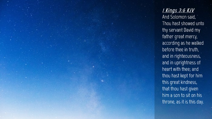 Picture 04 - 1 Kings 3:6 KJV Desktop Wallpaper - And Solomon said, Thou hast showed unto thy - Desktop Bible Verse Wallpaper