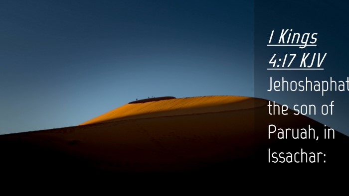 Picture 04 - 1 Kings 4:17 KJV Desktop Wallpaper - Jehoshaphat the son of Paruah, in - Desktop Bible Verse Wallpaper