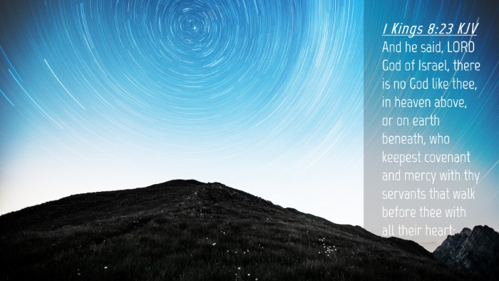 Picture 04 - 1 Kings 8:23 KJV Desktop Wallpaper - And he said, LORD God of Israel, there is no God - Desktop Bible Verse Wallpaper
