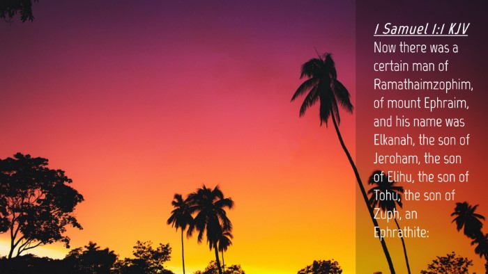 Picture 04 - 1 Samuel 1:1 KJV Desktop Wallpaper - Now there was a certain man of Ramathaimzophim, - Desktop Bible Verse Wallpaper