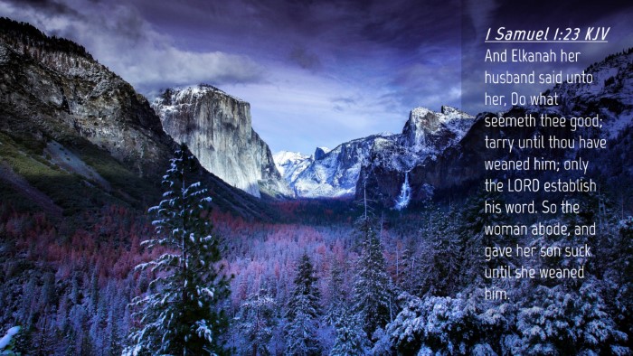 Picture 04 - 1 Samuel 1:23 KJV Desktop Wallpaper - And Elkanah her husband said unto her, Do what - Desktop Bible Verse Wallpaper