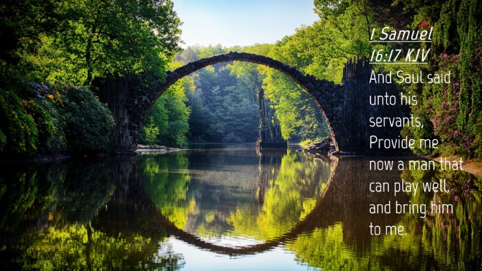 Picture 04 - 1 Samuel 16:17 KJV Desktop Wallpaper - And Saul said unto his servants, Provide me now a - Desktop Bible Verse Wallpaper
