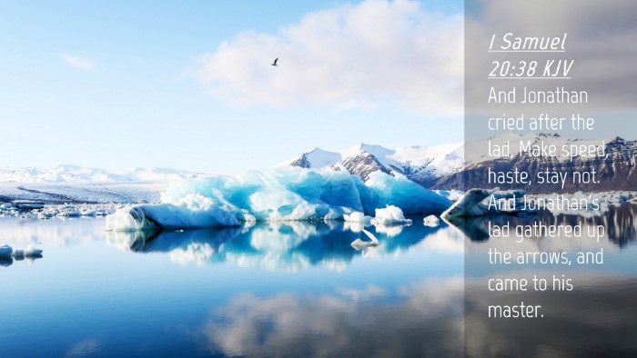 Picture 04 - 1 Samuel 20:38 KJV Desktop Wallpaper - And Jonathan cried after the lad, Make speed, - Desktop Bible Verse Wallpaper