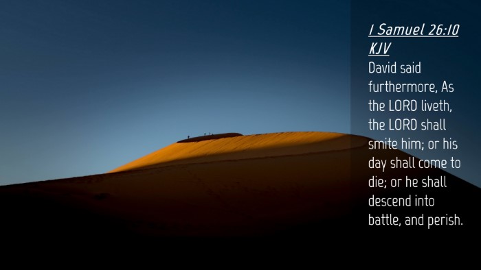 Picture 04 - 1 Samuel 26:10 KJV Desktop Wallpaper - David said furthermore, As the LORD liveth, the - Desktop Bible Verse Wallpaper