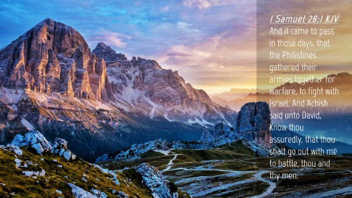 Picture 04 - 1 Samuel 28:1 KJV Desktop Wallpaper - And it came to pass in those days, that the - Desktop Bible Verse Wallpaper