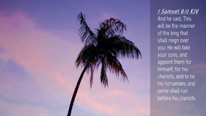 Picture 04 - 1 Samuel 8:11 KJV Desktop Wallpaper - And he said, This will be the manner of the king - Desktop Bible Verse Wallpaper