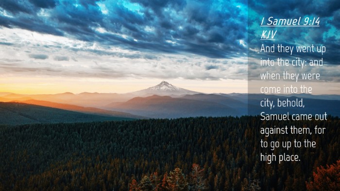 Picture 04 - 1 Samuel 9:14 KJV Desktop Wallpaper - And they went up into the city: and when they - Desktop Bible Verse Wallpaper