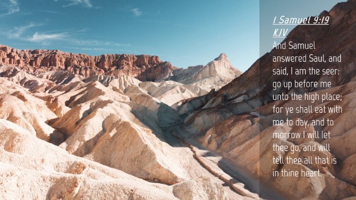 Picture 04 - 1 Samuel 9:19 KJV Desktop Wallpaper - And Samuel answered Saul, and said, I am the - Desktop Bible Verse Wallpaper