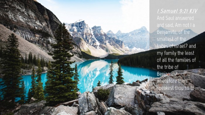 Picture 04 - 1 Samuel 9:21 KJV Desktop Wallpaper - And Saul answered and said, Am not I a Benjamite, - Desktop Bible Verse Wallpaper