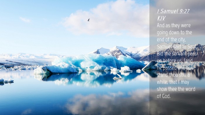 Picture 04 - 1 Samuel 9:27 KJV Desktop Wallpaper - And as they were going down to the end of the - Desktop Bible Verse Wallpaper