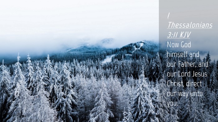 Picture 04 - 1 Thessalonians 3:11 KJV Desktop Wallpaper - Now God himself and our Father, and our Lord - Desktop Bible Verse Wallpaper