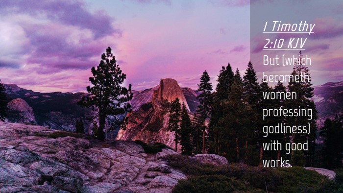 Picture 04 - 1 Timothy 2:10 KJV Desktop Wallpaper - But (which becometh women professing godliness) - Desktop Bible Verse Wallpaper