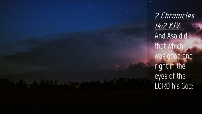 Picture 04 - 2 Chronicles 14:2 KJV Desktop Wallpaper - And Asa did that which was good and right in the - Desktop Bible Verse Wallpaper