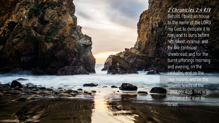 Picture 04 - 2 Chronicles 2:4 KJV Desktop Wallpaper - Behold, I build an house to the name of the LORD - Desktop Bible Verse Wallpaper