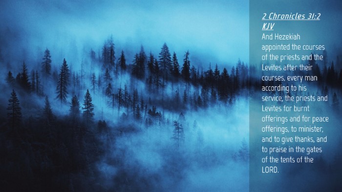 Picture 04 - 2 Chronicles 31:2 KJV Desktop Wallpaper - And Hezekiah appointed the courses of the priests - Desktop Bible Verse Wallpaper