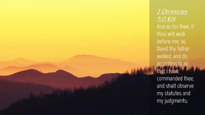 Picture 04 - 2 Chronicles 7:17 KJV Desktop Wallpaper - And as for thee, if thou wilt walk before me, as - Desktop Bible Verse Wallpaper