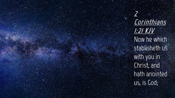 Picture 04 - 2 Corinthians 1:21 KJV Desktop Wallpaper - Now he which stablisheth us with you in Christ, - Desktop Bible Verse Wallpaper