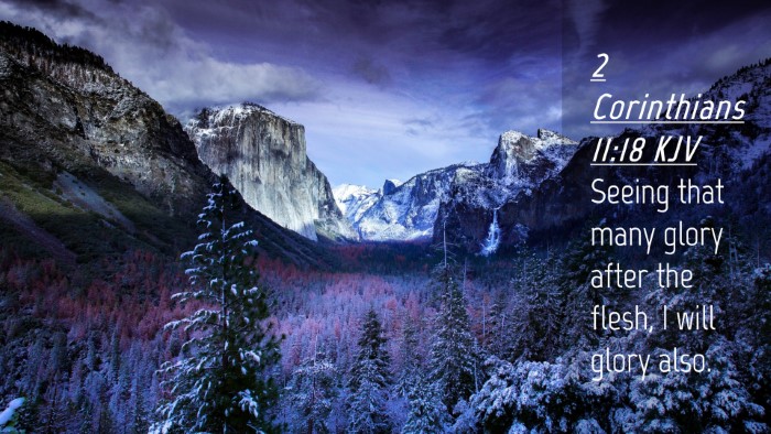 Picture 04 - 2 Corinthians 11:18 KJV Desktop Wallpaper - Seeing that many glory after the flesh, I will - Desktop Bible Verse Wallpaper