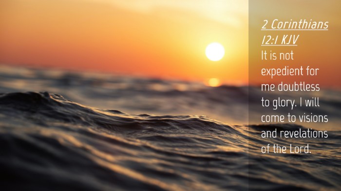 Picture 04 - 2 Corinthians 12:1 KJV Desktop Wallpaper - It is not expedient for me doubtless to glory. I - Desktop Bible Verse Wallpaper