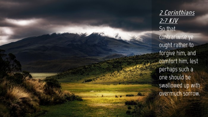 Picture 04 - 2 Corinthians 2:7 KJV Desktop Wallpaper - So that contrariwise ye ought rather to forgive - Desktop Bible Verse Wallpaper