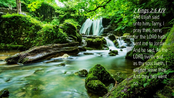 Picture 04 - 2 Kings 2:6 KJV Desktop Wallpaper - And Elijah said unto him, Tarry, I pray thee, - Desktop Bible Verse Wallpaper
