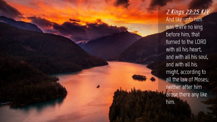 Picture 04 - 2 Kings 23:25 KJV Desktop Wallpaper - And like unto him was there no king before him, - Desktop Bible Verse Wallpaper