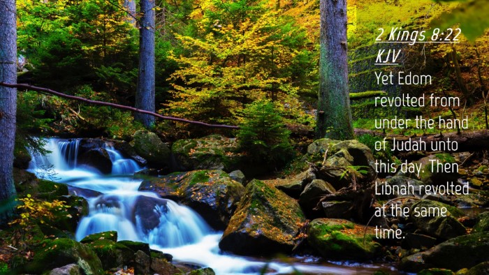 Picture 04 - 2 Kings 8:22 KJV Desktop Wallpaper - Yet Edom revolted from under the hand of Judah - Desktop Bible Verse Wallpaper