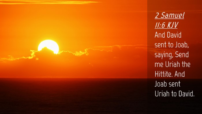 Picture 04 - 2 Samuel 11:6 KJV Desktop Wallpaper - And David sent to Joab, saying, Send me Uriah the - Desktop Bible Verse Wallpaper