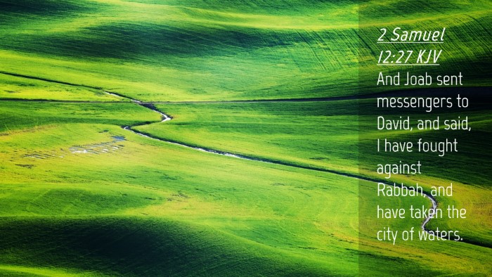 Picture 04 - 2 Samuel 12:27 KJV Desktop Wallpaper - And Joab sent messengers to David, and said, I - Desktop Bible Verse Wallpaper