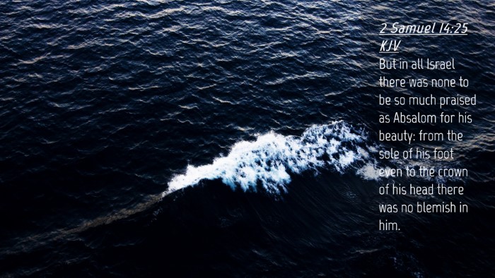 Picture 04 - 2 Samuel 14:25 KJV Desktop Wallpaper - But in all Israel there was none to be so much - Desktop Bible Verse Wallpaper
