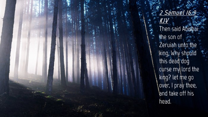 Picture 04 - 2 Samuel 16:9 KJV Desktop Wallpaper - Then said Abishai the son of Zeruiah unto the - Desktop Bible Verse Wallpaper