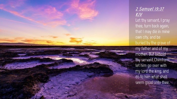 Picture 04 - 2 Samuel 19:37 KJV Desktop Wallpaper - Let thy servant, I pray thee, turn back again, - Desktop Bible Verse Wallpaper