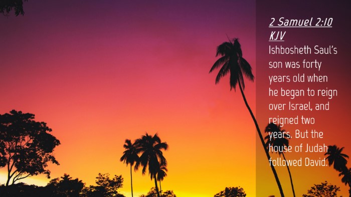 Picture 04 - 2 Samuel 2:10 KJV Desktop Wallpaper - Ishbosheth Saul's son was forty years old when he - Desktop Bible Verse Wallpaper