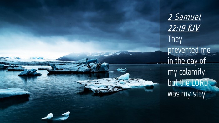 Picture 04 - 2 Samuel 22:19 KJV Desktop Wallpaper - They prevented me in the day of my calamity: but - Desktop Bible Verse Wallpaper