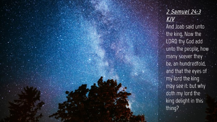 Picture 04 - 2 Samuel 24:3 KJV Desktop Wallpaper - And Joab said unto the king, Now the LORD thy God - Desktop Bible Verse Wallpaper