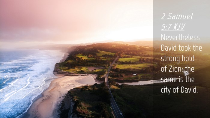 Picture 04 - 2 Samuel 5:7 KJV Desktop Wallpaper - Nevertheless David took the strong hold of Zion: - Desktop Bible Verse Wallpaper