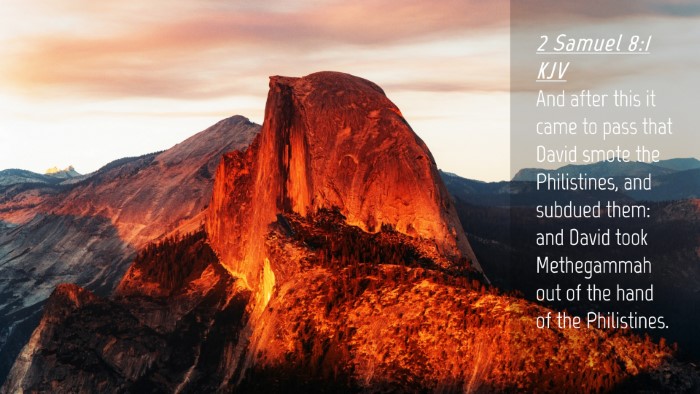 Picture 04 - 2 Samuel 8:1 KJV Desktop Wallpaper - And after this it came to pass that David smote - Desktop Bible Verse Wallpaper